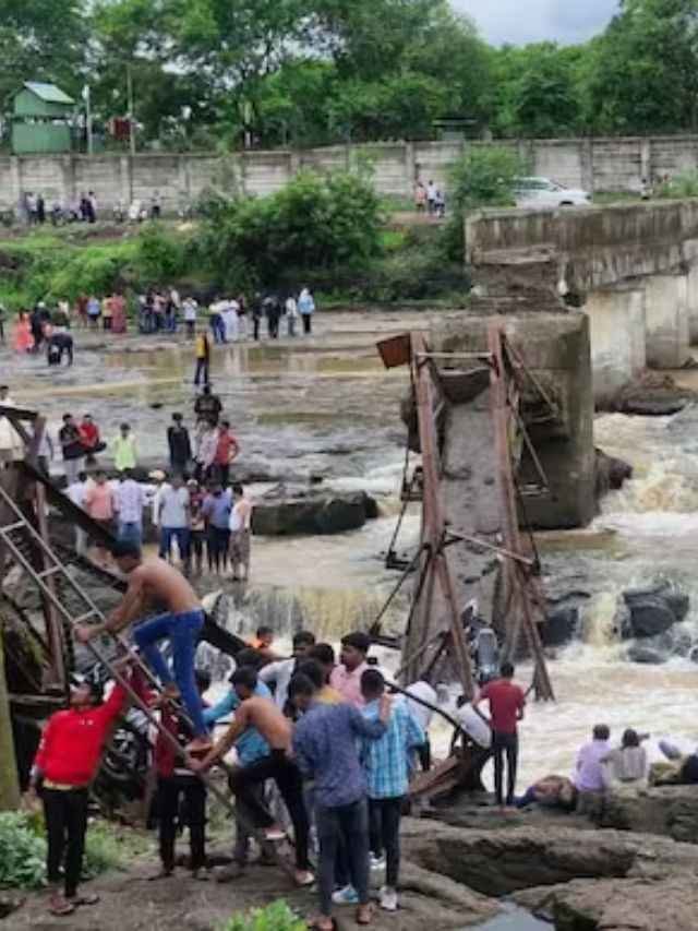 Pune’s Indrayani river bridge collapse leaves 2 dead, dozens injured; rescue ops underway. Get all the latest updates here. Shocking tragedy in Pune: Indrayani bridge collapses, tourists swept away. All you need to know.